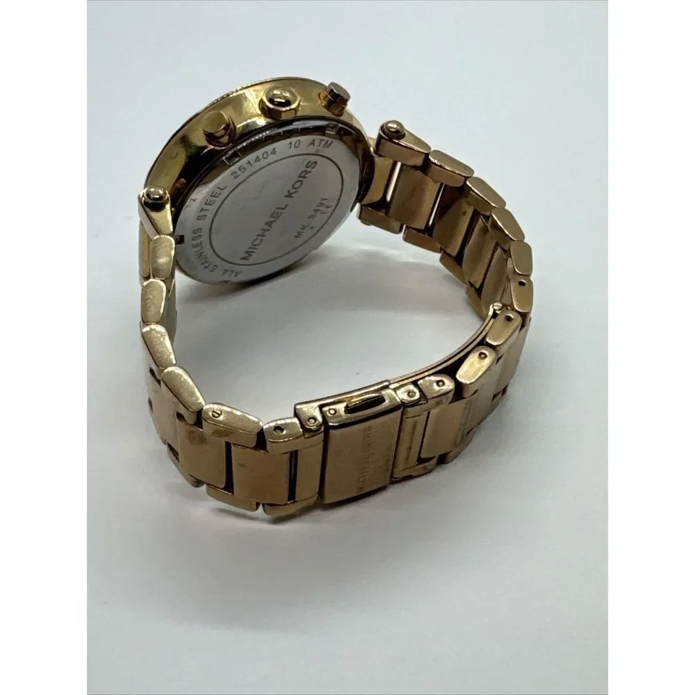 Michael Kors Parker MK5491 Women's Gold Stainless Steel Analog Dial Watch JNA449